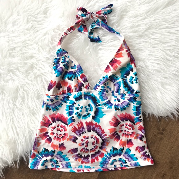 Catalina Other - Catalina tankini top firework halter top floral